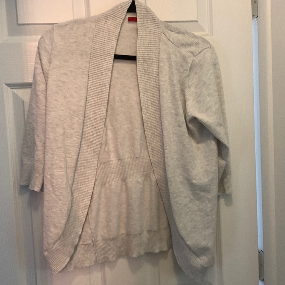 Light gray cardigan